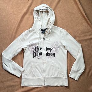 Vintage Harley Davidson Hoodie Hooded Sweat Shirt Size Small